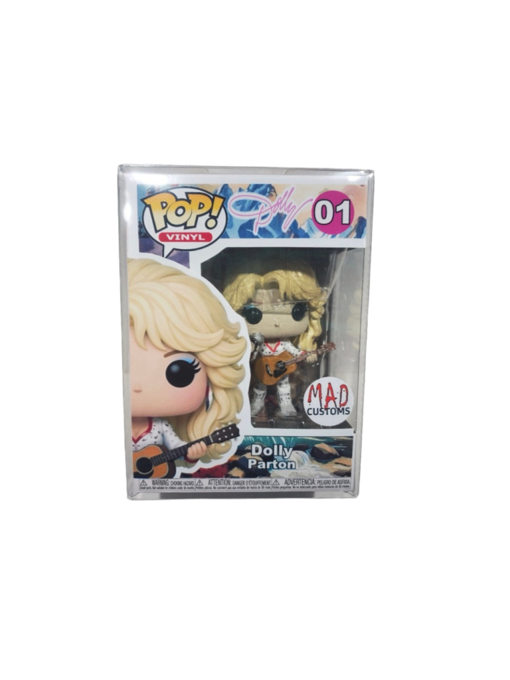 Dolly Parton #01 Custom Vinyl Figure - MAD CUSTOMS - with Protector